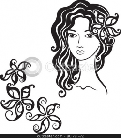 Beautiful girl clipart - Clipground