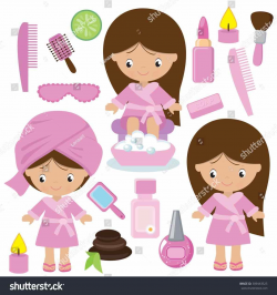 Day for scrapbooking card making beauty kids spa clipart day digital ...