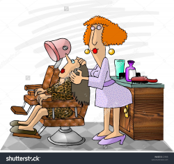 Cuisine: Clipart Illustration Woman Working On Clients Stock ...