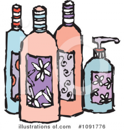 Beauty Products Clipart #1091776 - Illustration by Steve Klinkel