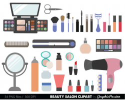 Beauty Collection Digital Clipart Cosmetic Clipart Girly clipart ...