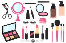 Makeup Clip Art, Beauty Clipart, Girly Clip Art - Commercial ...