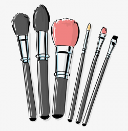 Hand-painted Makeup Brush, Makeup Brush, Cartoon Makeup Brush ...