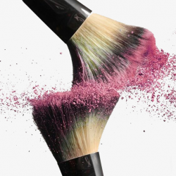 Makeup Brush Blush Pink Splash Collision, Beauty Festival, Pink ...