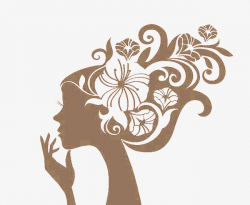 Beautiful Picture Silhouette, Beauty, Long Hair PNG Image and ...