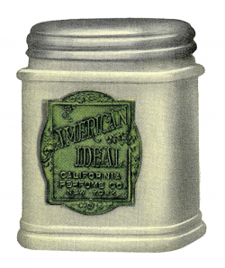 Antique Images: Vintage Beauty Product Image Women's Face Cream Jar ...