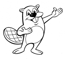 Cartoon Beaver Drawing at GetDrawings.com | Free for personal use ...