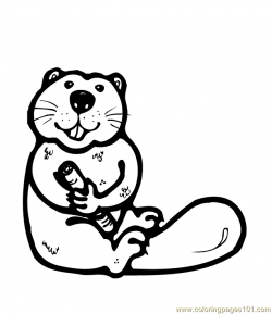 Osu Beaver Coloring Pages: Beaver Coloring Sheet Reinanco,Color ...