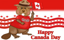 Happy Canada Day Beaver - Trendy Pixbay