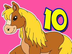 Ten Little Horses Song