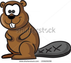 Cartoon cute beaver - stock | Clipart Panda - Free Clipart Images