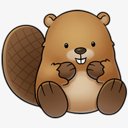 Brown Cute Beaver, Beaver, Lovely Beaver PNG Image and Clipart for ...