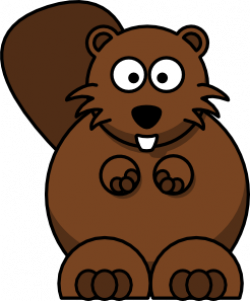 Cartoon Beaver clip art - vector clip art online, royalty free ...