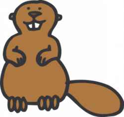 Beaver clipart simple - Pencil and in color beaver clipart simple