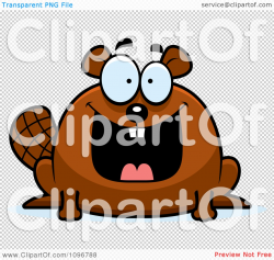 Beaver clipart happy - Pencil and in color beaver clipart happy