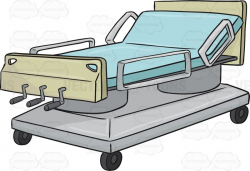 hospital-bed-with-the-head-of-the-bed-on-an-incline-vector-0pzZl4 ...