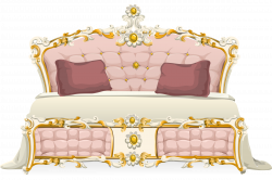 Pink baroque bed from Glitch Icons PNG - Free PNG and Icons Downloads