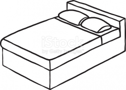 bed clipart black and white 6 | Clipart Station