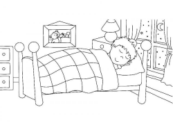 Download go to bed for coloring clipart Coloring book ...