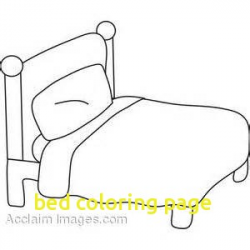 Bed Coloring Page with Bedroom Clipart Colouring Pencil and In Color ...