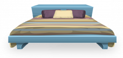 Couple on bed clipart