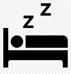 Sleeping Clipart Cozy Bed - Sleeping In Bed Icon - Png ...