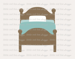 Bed Clipart, Bedroom Clip Art Sheets Pillow Wood Wooden ...