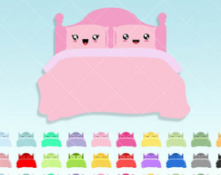 Kawaii Sticky Notes clipart. Cute reminders digital graphics