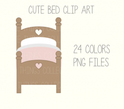SALE 1 Dollar Deal Cute Bed Rest Sleep Clipart Clip Art