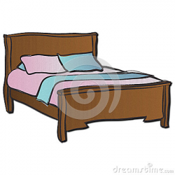 Wooden bed clipart - Clipground