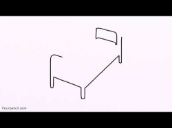 3106 how to draw bed easy drawing for kids step by step - YouTube