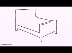 e 3115 how to draw bed easy for beginners step by step - YouTube