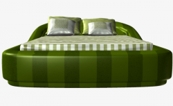 Green Bed, Cartoon, Bed, Practical PNG Image and Clipart for Free ...