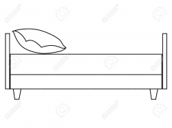 28+ Collection of Bed Drawing Side View | High quality, free ...