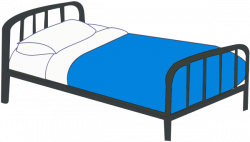 single Bed blue | Clipart Panda - Free Clipart Images