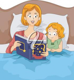 Clipart Illustration of a Bedtime Story