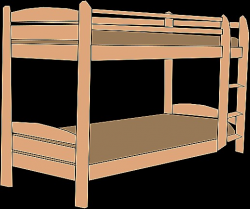 Bunk Beds Clip On Table For Bunk Bed Elegant Bed Clipart Bunk Bed ...