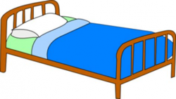 Clipart Vector Of Double Bed Contemporary Double Bed, Made ...