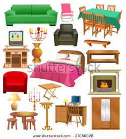 Things In The Bedroom Clipart - Bedroom in House