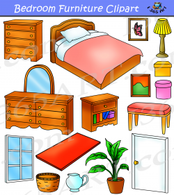 Bedroom Clipart Home Furniture Graphics Commercial - Clipart 4 School