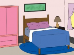 Lovely Clip Art Bedroom #6 Cartoon Bedroom. Cartoon Clipart A ...