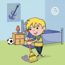 Cleaning bedroom clipart 5 » Clipart Station