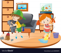 Cleaning bedroom clipart 2 » Clipart Station