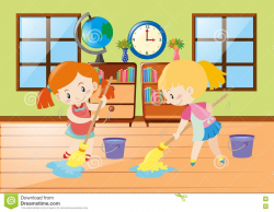 Kids Clean Room Clipart - Letters