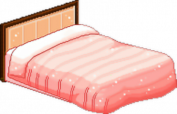 bedroom furniture bed sleepy comfy cosy kawaii pixel...