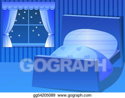 Stock Illustration - Bedroom. Clipart gg54205089 - GoGraph