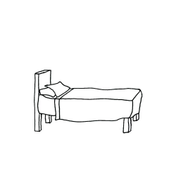 Bed Clipart Bed And Pillow Vector Go To Bed Clipart Black And White ...