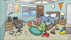 Untidy Bedroom Clipart | Ayathebook.com
