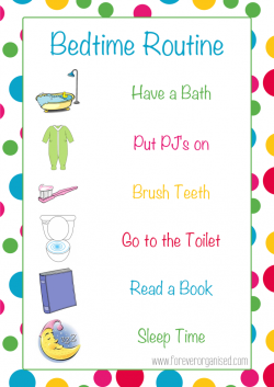 Morning and Bedtime Routines for Kids | Bedtime routine chart ...