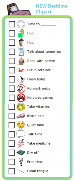 NEW Bedtime Routine Clipart | The Trip Clip Blog